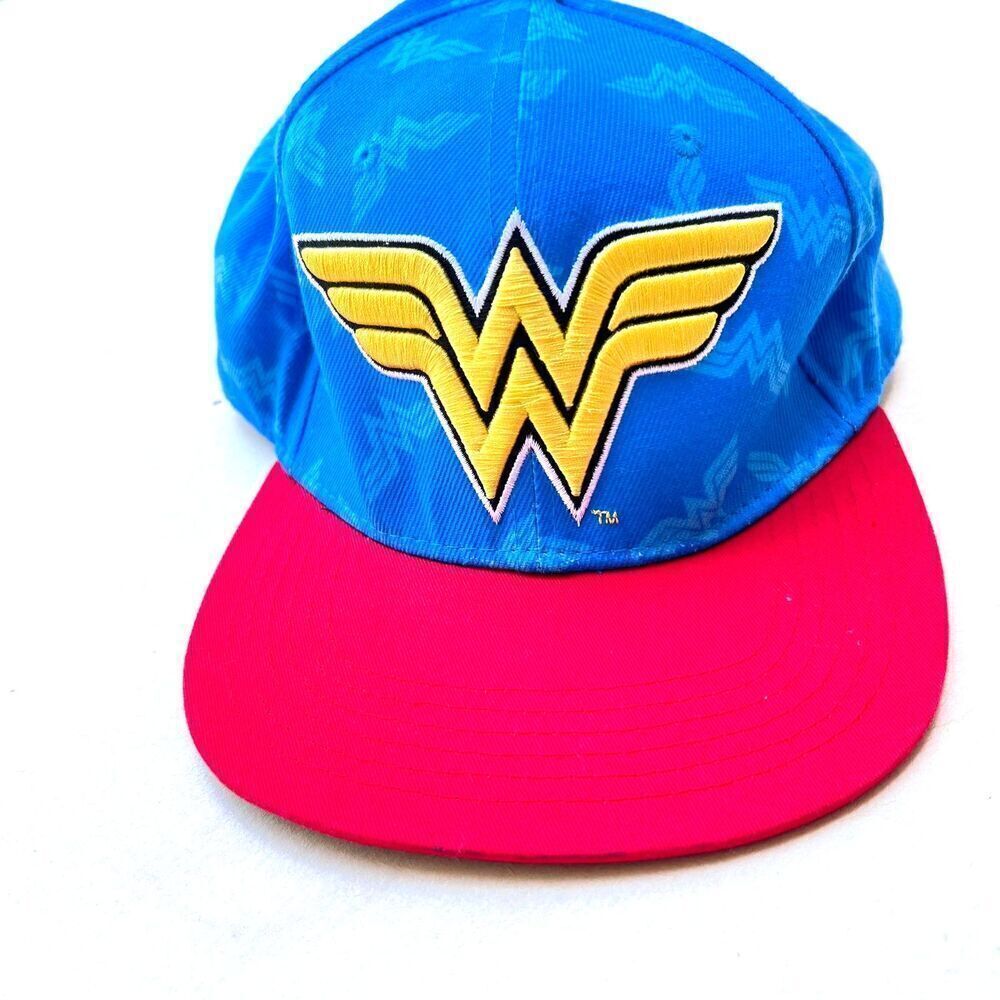 Wonder woman comic DC baseball hat blue red adjustable snapback character. - Picture 4 of 8